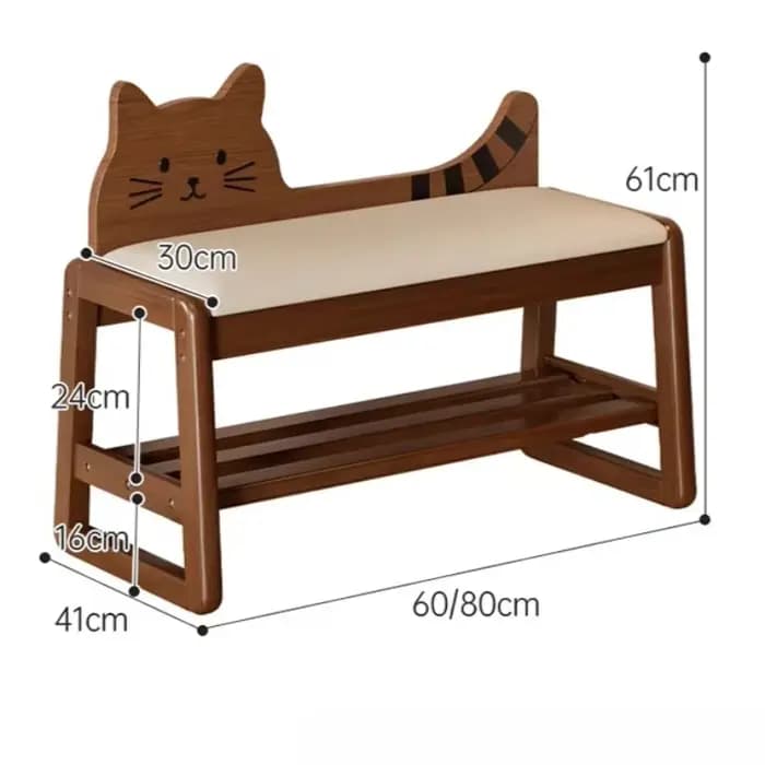 Meuble à chaussures compact avec banc