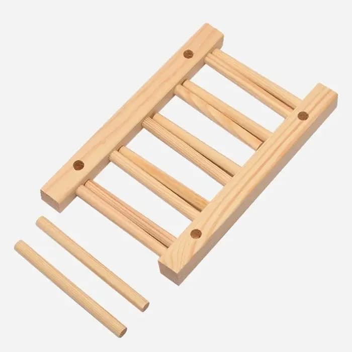 Organisateur d'armoire comptoir cuisine en bois