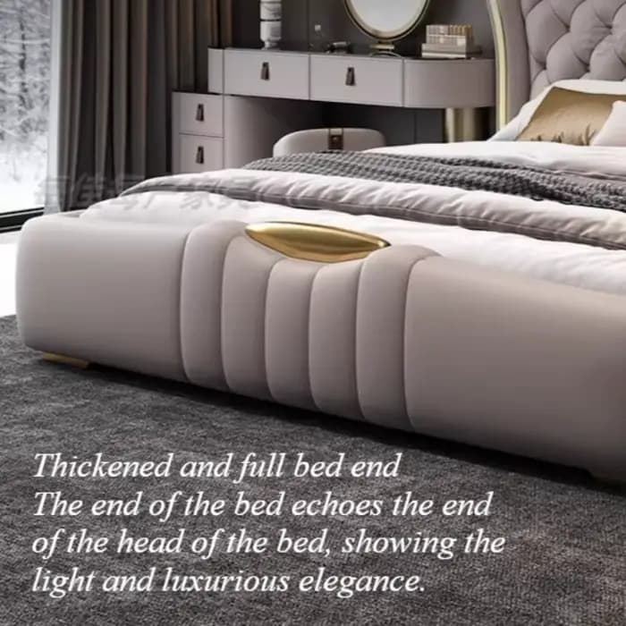 Lit Queen Size Moderne avec Rangement