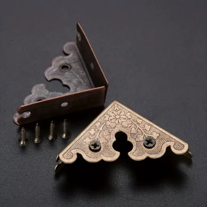 Boîte en bois d'angle droit de 34mm
