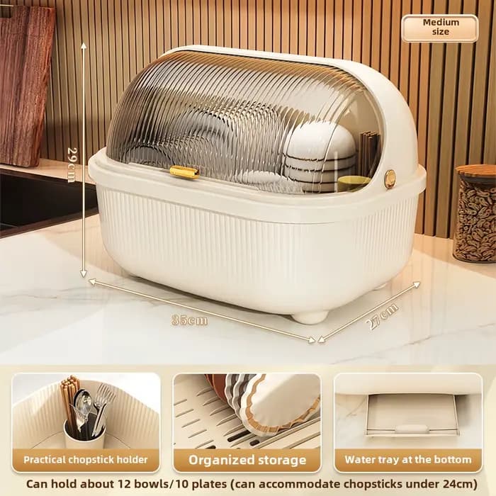 Boîte de rangement de cuisine de grande capacité, étagère multifonctionnelle pour bol de vidange, bo