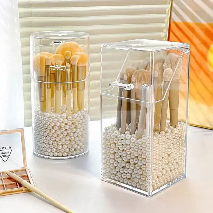 Boîte de rangement pour pinceaux de maquillage