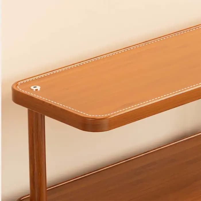 Support de rangement polyvalent en bois à 2 niveaux pour cuisine et salle de thé