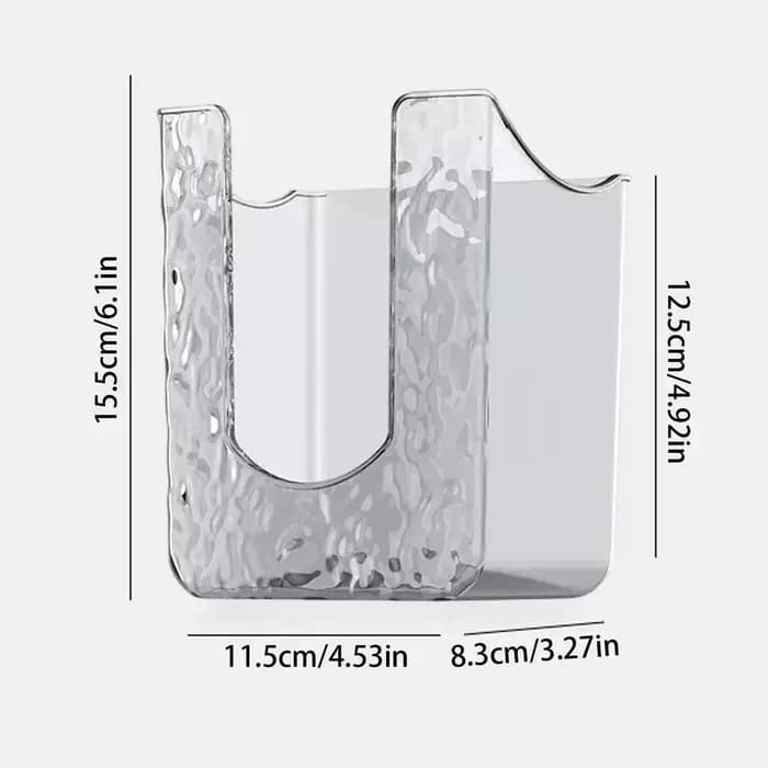Boîte à mouchoirs murale sans perforation pour salle de bain, distributeur de mouchoirs humides, org