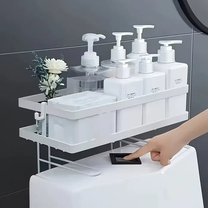 Support de rangement de toilettes multifonctionnel pour salle de bain