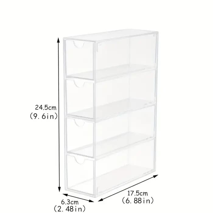 Boîte de présentation de lunettes en acrylique transparent