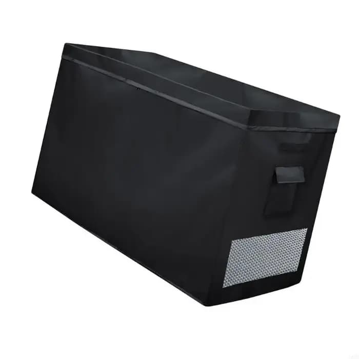 Housse imperméable anti-poussière pour congélateur coffre 14 à 16 pieds cubes avec ventilation à double fermeture éclair