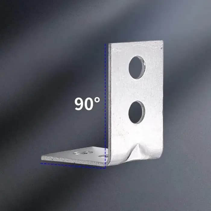 Supports d'angle en métal en forme de L