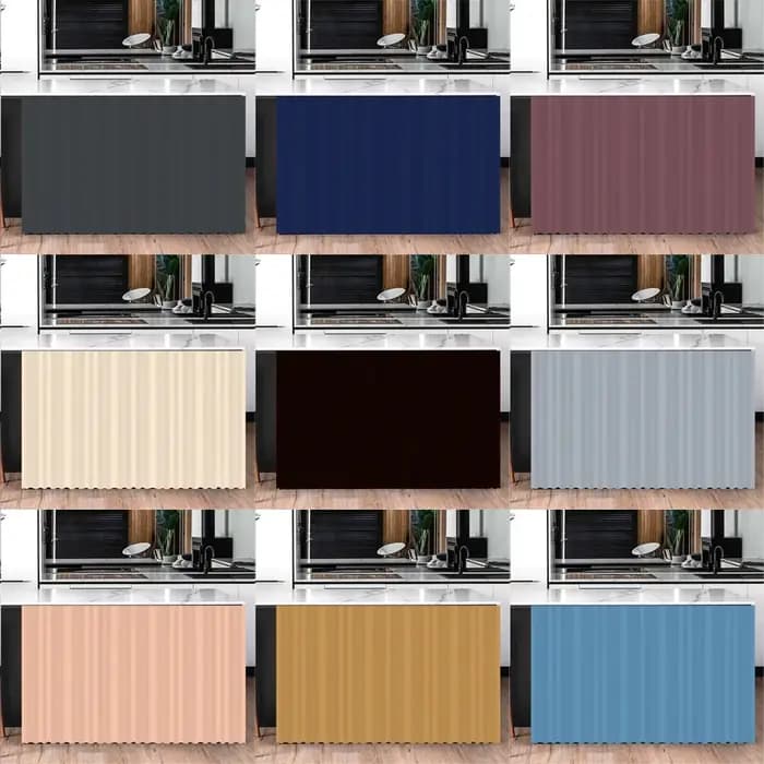 1PC Rideau auto-adhésif pour armoire de cuisine