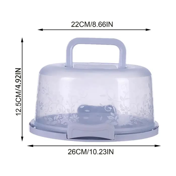 Boîtes à gâteaux transparentes avec couvercles, portables, faciles à transporter, avec poignée, pour la présentation lors de fêtes