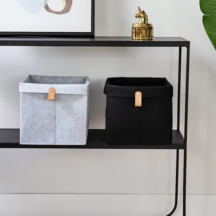 Paniers de rangement en feutre pour vêtements variés