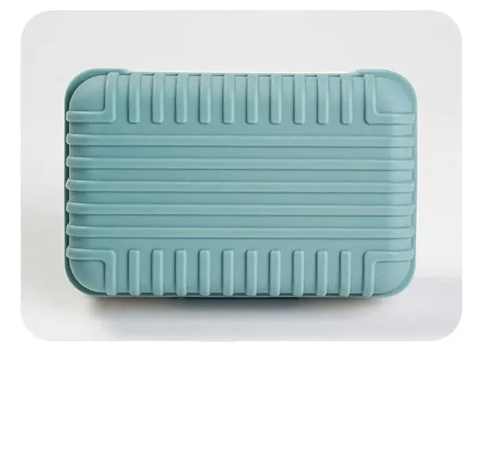 Boîte à savon en plastique pour salle de bain avec couvercle