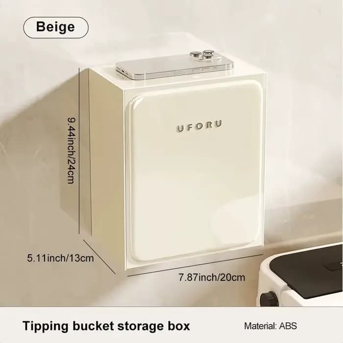 Organisateur de rangement pour salle de bain, armoire murale grande capacité pour papier toilette, b