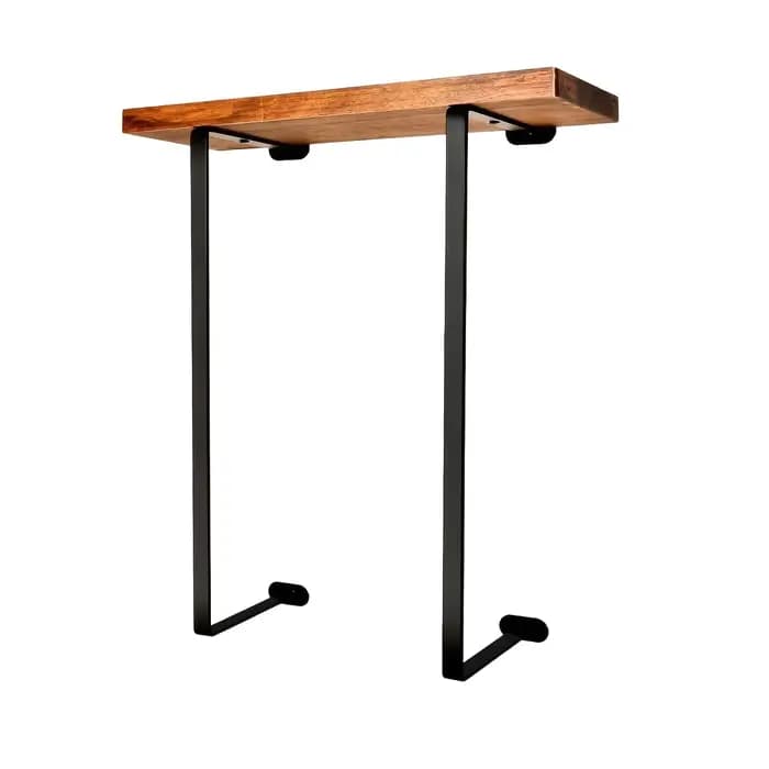 Porte-serviettes pour la décoration murale de la salle de bain, design minimaliste noir, organisateu