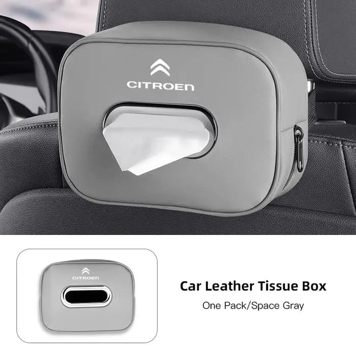 Boîte à mouchoirs intérieure de voiture de grande capacité