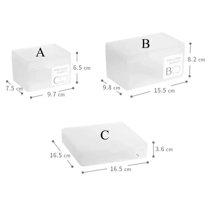 Boîte de rangement transparente en plastique pour photocards Kpop