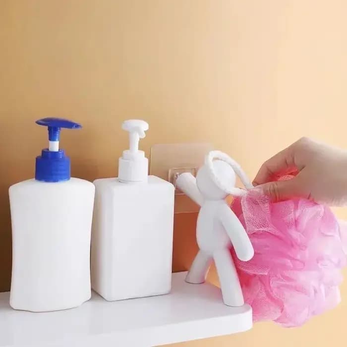 Supports de rangement auto-adhésifs pour shampoing de salle de bain