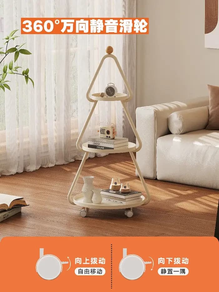 Support de rangement multicouche de forme triangulaire
