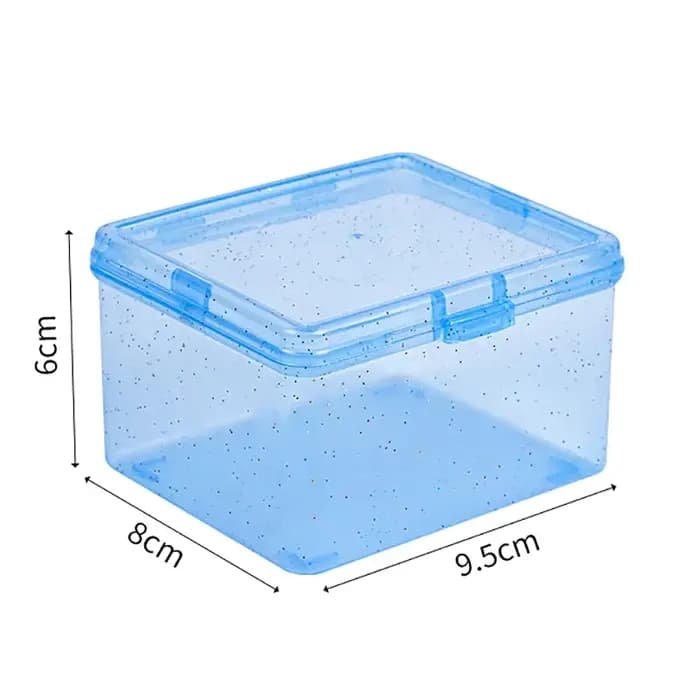 Boîte de rangement en plastique transparente pour cartes Photo