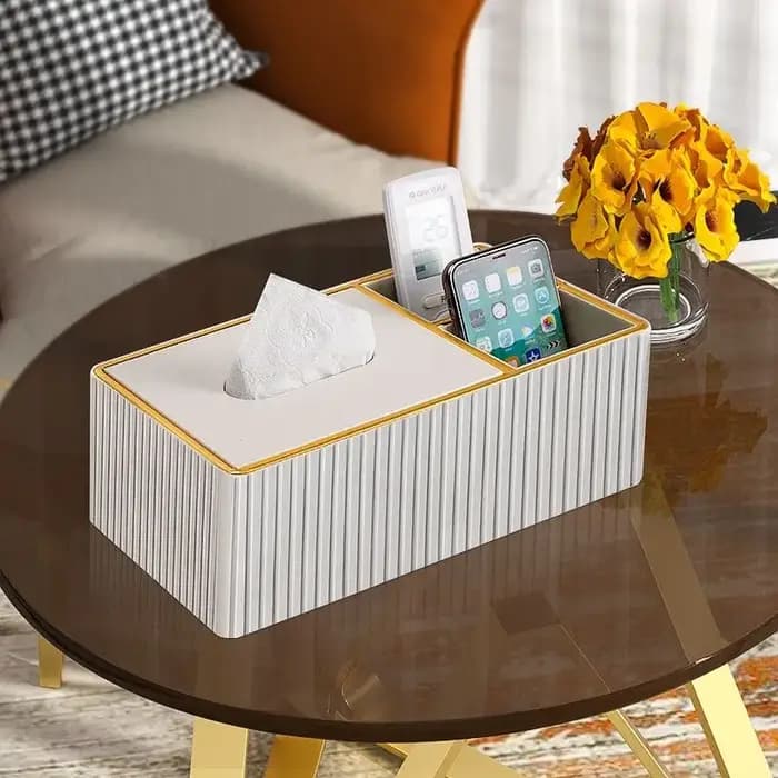 Couverture de boîte à mouchoirs moderne et luxueuse pour le salon