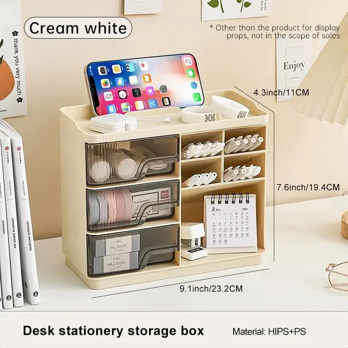 UFORU – boîte de rangement de bureau à tiroir multicouche
