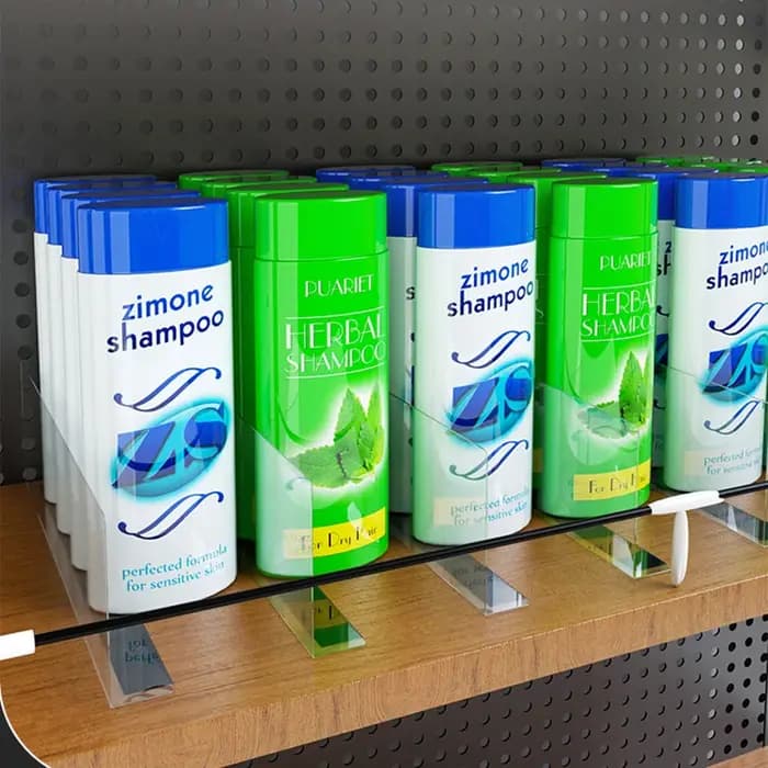 Séparateur d'étagères en plastique Transparent