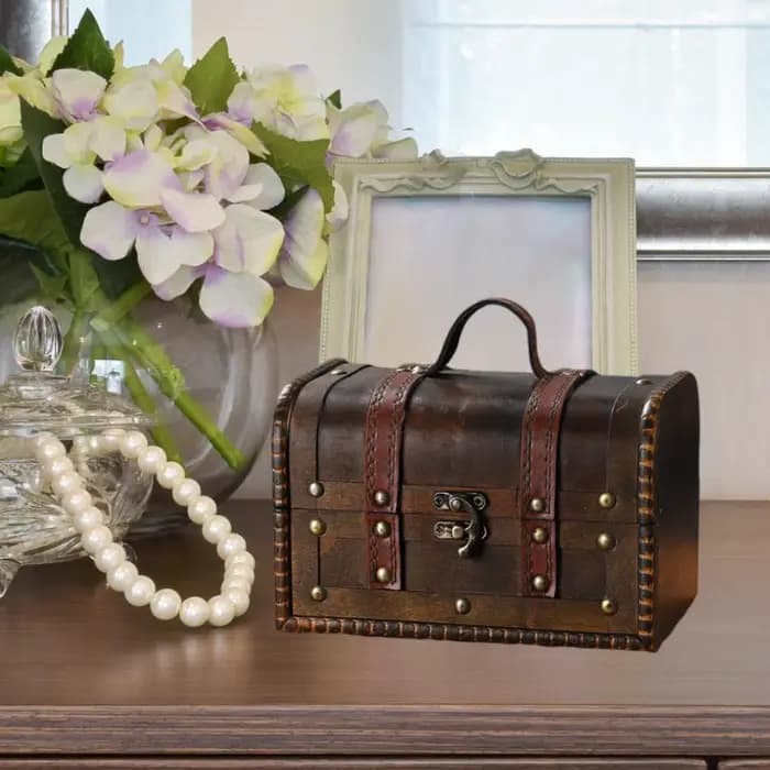 Boîte à bijoux en bois