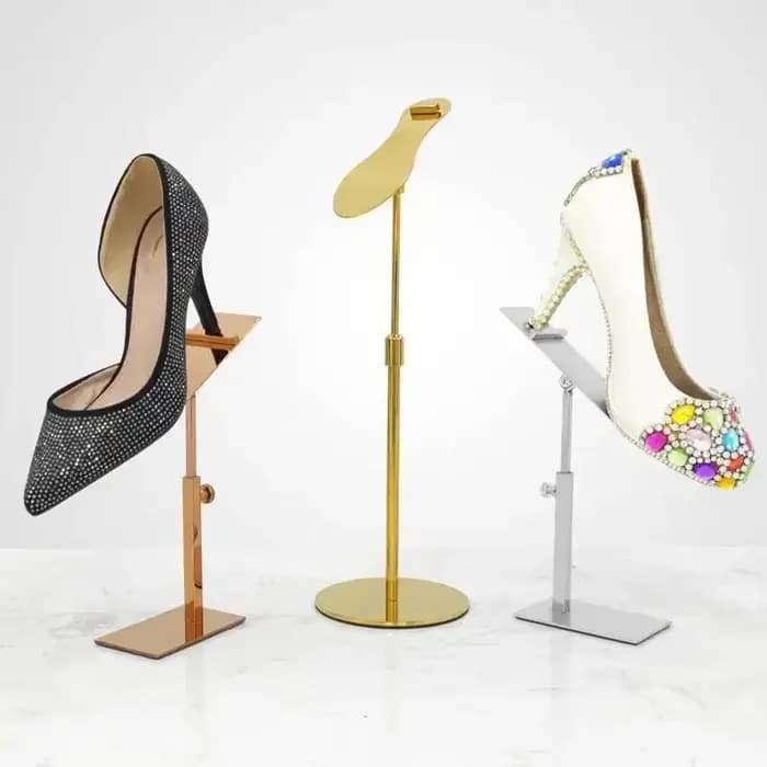 1 pièce Présentoir à chaussures commercial pour magasin de chaussures
