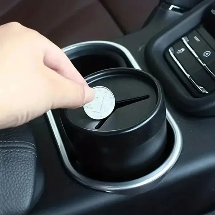 Boîte de rangement portable multifonctionnelle de conception ronde pour l'intérieur de la voiture