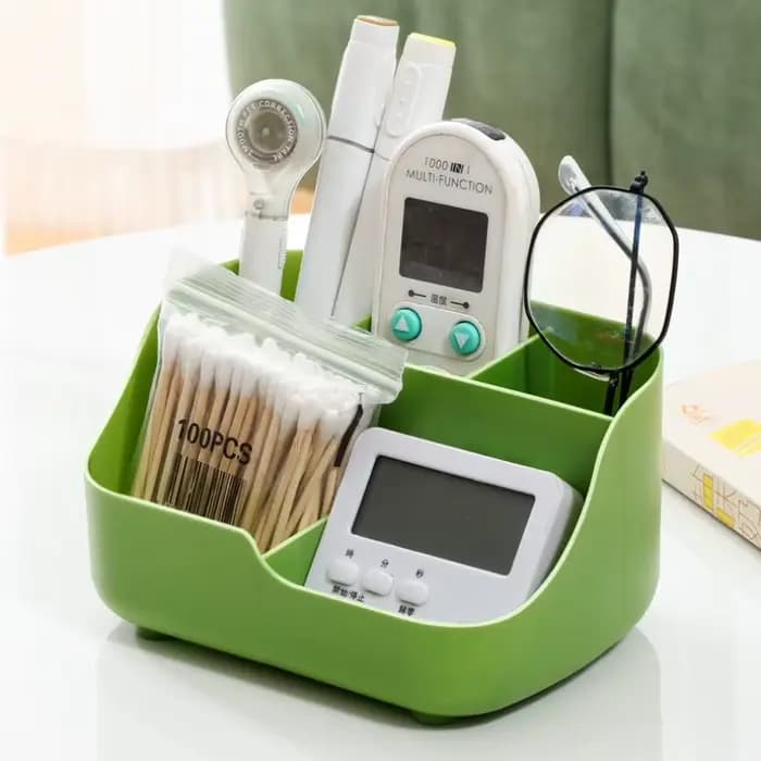 Boîte de rangement multi-compartiments-organisateur de bureau multifonctionnel et grande capacité pour fournitures
