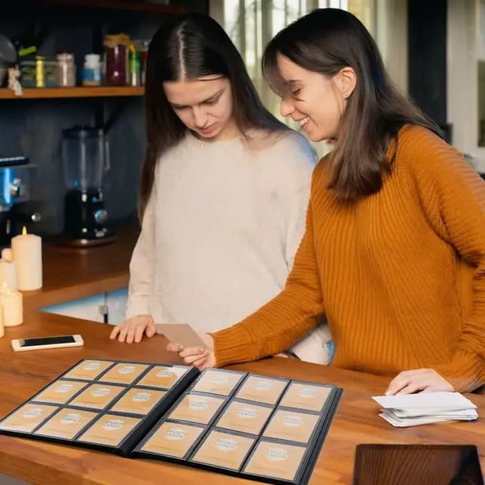 Classeur de poche à chargement latéral pour cartes de jeu