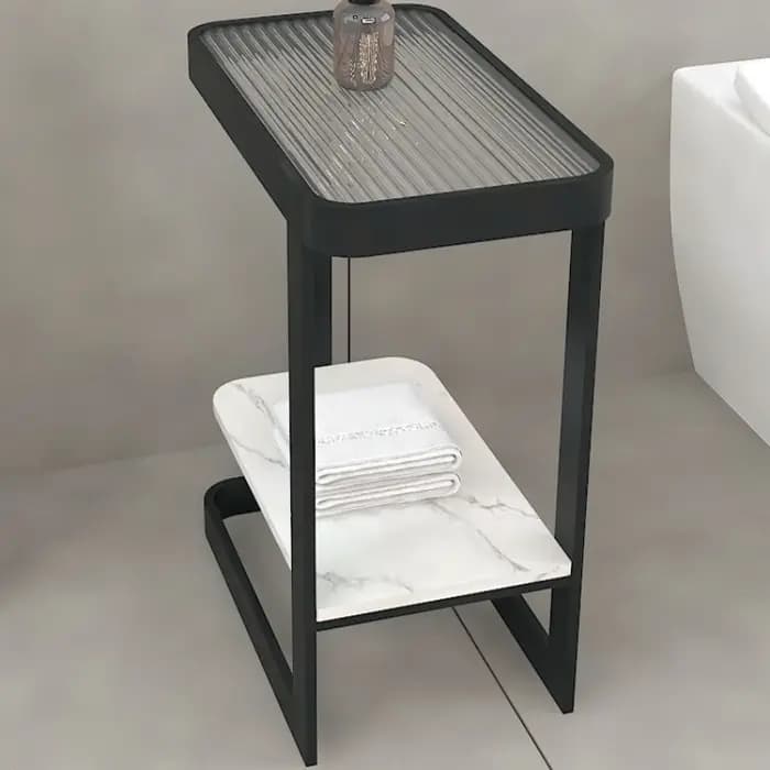 Étagère de rangement de salle de bain étroite