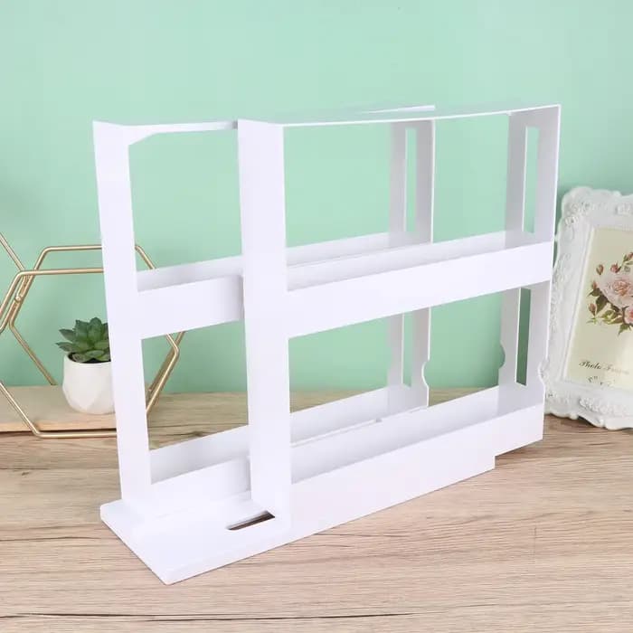 Armoire coulissante de rangement de cuisine à 2 niveaux