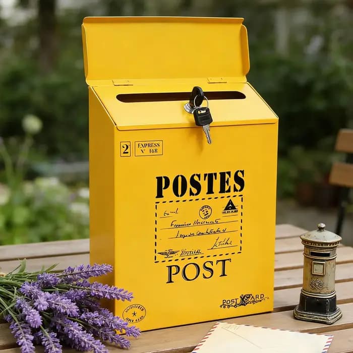Boîte aux lettres murale décorative