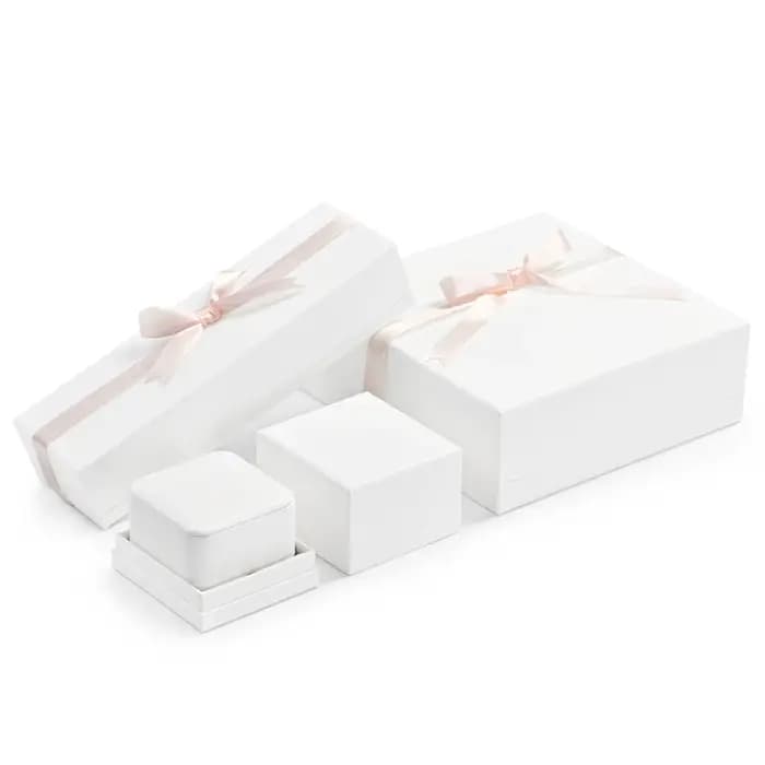 Oirlv-Boîte Blanche en Cuir PU pour Bijoux