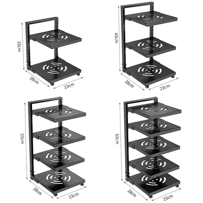 Supports de rangement de cuisine multicouches
