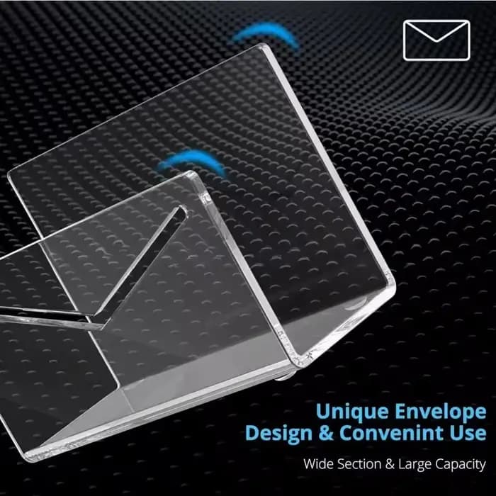 Organisateur de courrier porte-lettres de bureau en acrylique