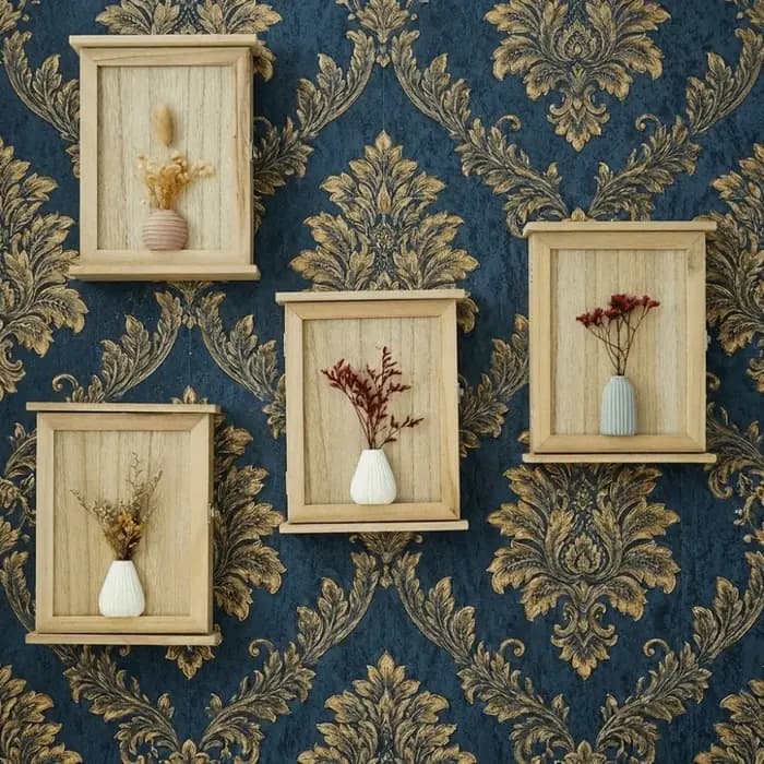 Décoration murale : Boîte de rangement murale en bois pour clés