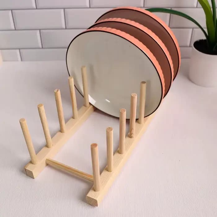 Étagère de rangement en bois pour cuisine