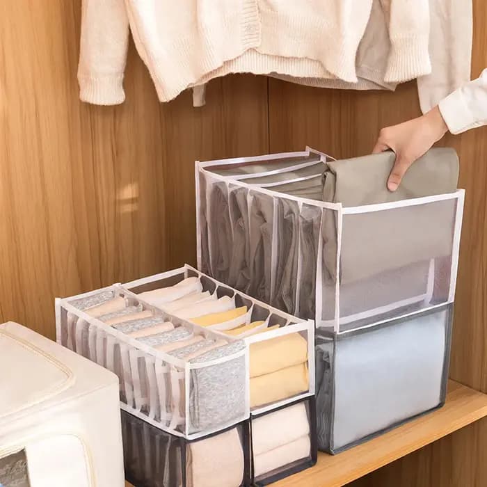 MELEvalual-Boîte de rangement pliable pour sous-vêtements