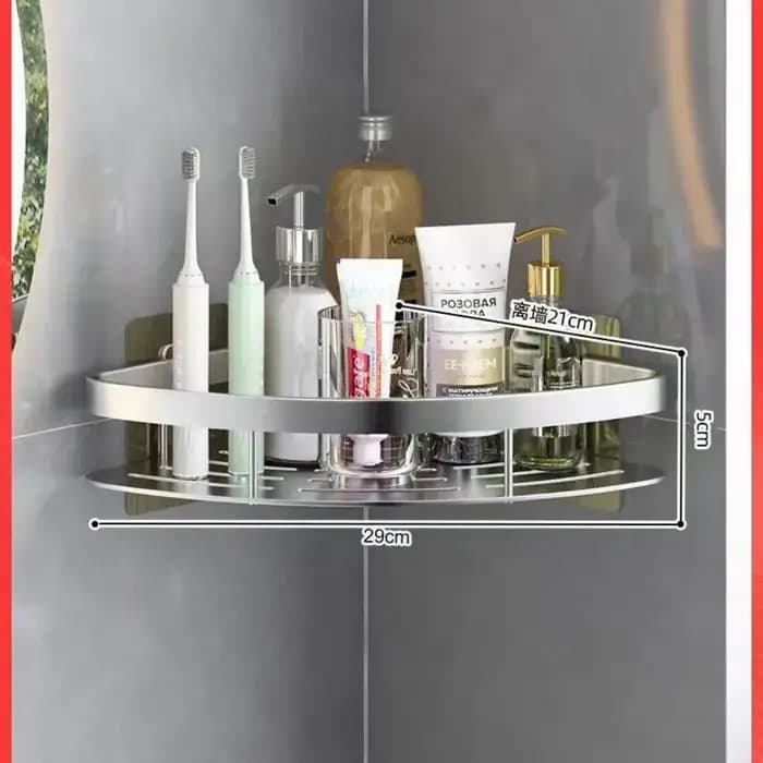 Étagère de salle de bain en alliage d'aluminium