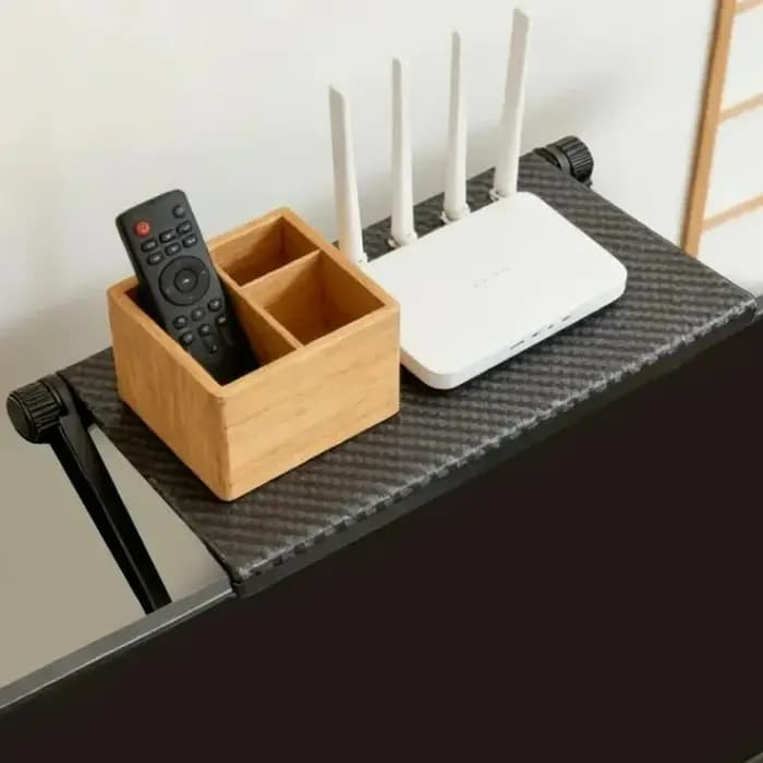 Support de rangement réglable pour routeur et décodeur TV
