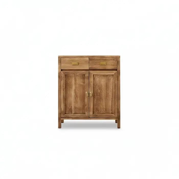 Meuble à chaussures de style farmhouse, organisateur de chaussures en bois à 2 tiroirs, étagère à ch