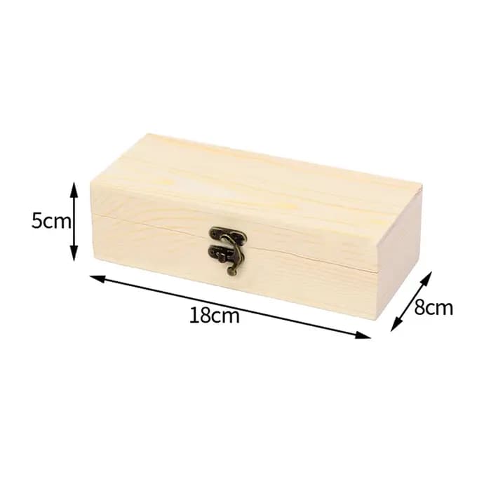 Boîte de rangement en bois, boîte à bijoux multifonction S M L, mallette de rangement en bois de pin