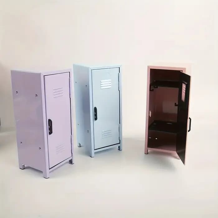Armoire de rangement compacte en métal - Mini coffre-fort pour bureau