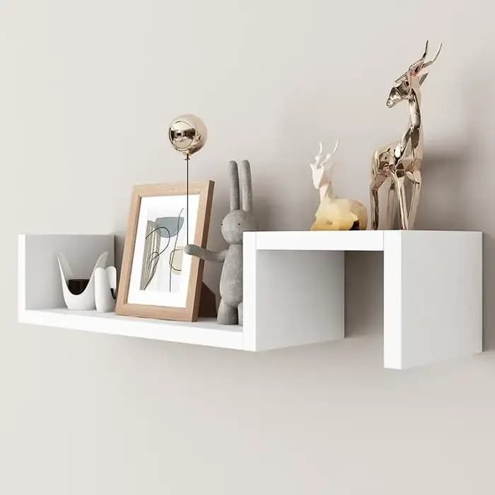 Nouvelles étagères murales pour salon et chambre, avec des designs de grille simples, librement comb