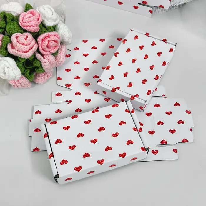 Coffrets cadeaux en forme de cœur 10 pièces avec ouverture spéciale pour l'expédition