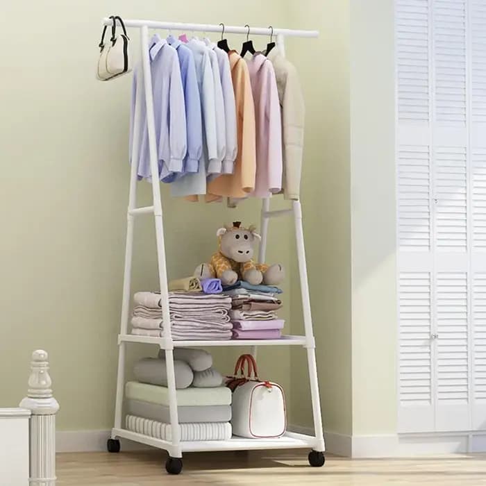 Porte-vêtements monté au sol, cintre Simple, porte-chapeaux, chambre pliante triangulaire, ménage, s