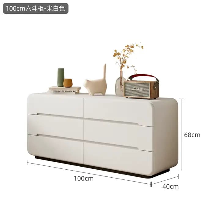Armoire de rangement pour petites pièces, 6 tiroirs sur pied, buffet de luxe, vitrine d'arcade, meub