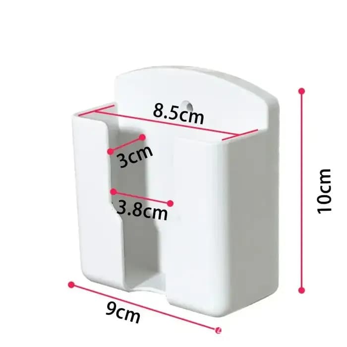 Étagère murale étagère de salle de bain universelle blanc climatiseur support de télécommande support de prise de poinçon mural
